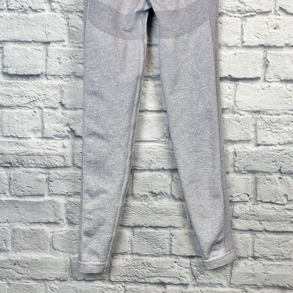 Gymshark Women Light Gray Flex High Waist Compression Leggings Spellout Sz Small - Picture 7 of 15